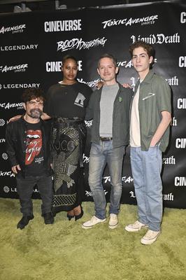 Peter Dinklage, Taylour Paige, Elijah Wood, Jacob Tremblay-stock-foto