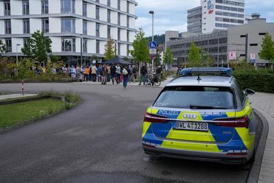Solidarit?tskundgebung nahe dem Restaurant Jaffa in Freiburg am 25.07.2025, Reaktion auf Attacke mit Eiern auf ein israe-stock-foto