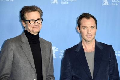 Colin Firth and Jude Law during the Genius photocall at the 66th Berlin International Film Festival / Berlinale 2016 on-stock-foto