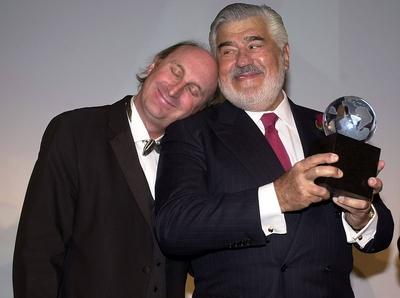 xsyx, Entertainment Mario Adorf, emspor, v.l. Otto Walkes, Mario Adorf unbekannt *** xsyx Entertainment Mario Adorf ems-stock-foto