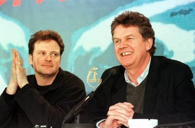 1/ BERLINALE 99: Colin Firth & John Madden, Darsteller & Regisseur des Films Shakespeare In Love , Film, Filmfest, Filmf-stock-photo