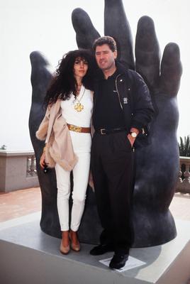 Jack White, deutscher Komponist und Musikproduzent, mit Ehefrau Janine, Deutschland um 1994. Copyright: HartwigxValdmani-stock-foto