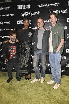 Peter Dinklage, Taylour Paige, Elijah Wood, Jacob Tremblay-stock-foto