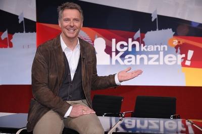 Joerg Pilawa bei der ZDF Talentshow - Ich kann Kanzler! - in den NOEB Studios in Huerth am 26.03.2012 *** Joerg Pilawa a-stock-foto