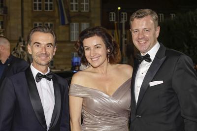 Florian Silbereisen, Dorothee B?r, Oliver B?r-stock-foto