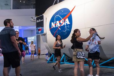 Houston, USA July 23, 2022 - View of NASA Space Center MUSEE DE LA NASA, HOUSTON, AGENCE SPATIALE, ILLUSTRATION, GENERIQ-stock-photo