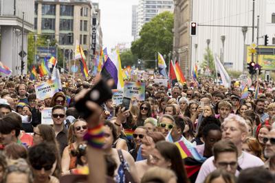 Berlin, Christopher Street Day, CSD, Berlin Pride-stock-foto