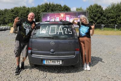 Wacken 2025 erste Metalheads aus aller Welt treffen ein.-stock-foto