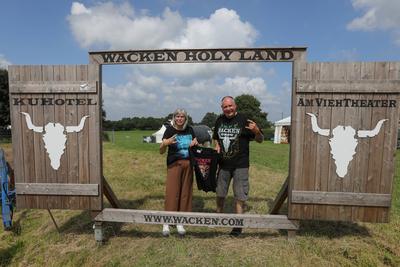 Wacken 2025 erste Metalheads aus aller Welt treffen ein.-stock-foto