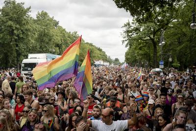 Berlin, Christopher Street Day, CSD, Berlin Pride-stock-foto