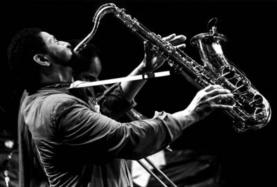 Sonny Rollins In der Fabrik Sonny Rollins Saxophon Hamburg Hamburg Deutschland Germany *** Sonny Rollins In the factory-stock-foto