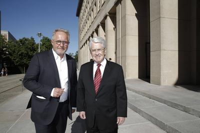 Harald Krassnitzer mit Frank Elstner / 30. CIVIS Medienpreis 2017 / Europas Medienpreis f?r Integration am 1. Juni 2017-stock-foto
