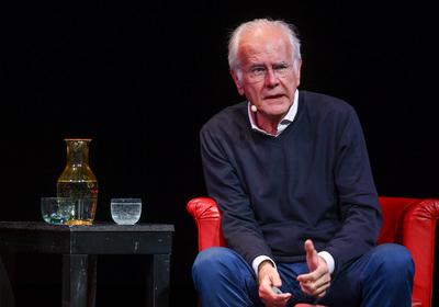 2025 - Lesung "Termin mit Schmidt", zwischen Harald Schmidt und Joachim Meyerhoff, im Stadttheater Gmunden, im Rahmen der Salzkammergut Festwochen Gmunden, am 27.07.2025.-stock-foto