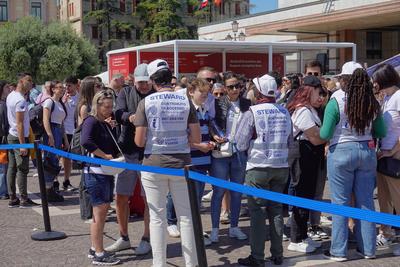 Venedig, Overtourism, Eintrittsgeb?hr // Venice, Overtourism, Entrance Fee-stock-foto
