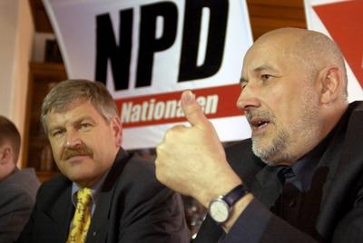 NPD Bundesparteitag in Koenigslutter NPD Bundesparteitag in Koenigslutter Unter Ausschluss der Oeffentlichkeit fand vom-stock-foto