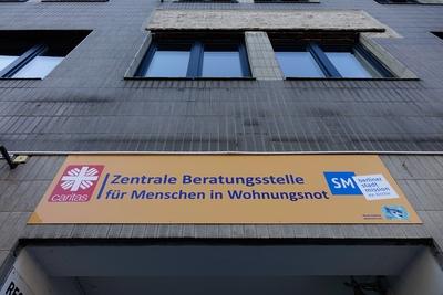Beratungsstelle f?r Wohnungslose Beratungsstelle f?r Wohnungslose 07 11 2018 Tiergarten Levetzows-stock-foto