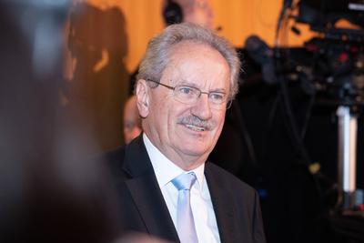 Angela Merkel erh?lt Theodor Herzl Preis, Christian Ude ( SPD ) OB a.D. Bundeskanzlerin Angela Merkel ( CDU ) hat am 28.-stock-foto