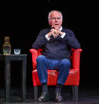 2025 - Lesung "Termin mit Schmidt", zwischen Harald Schmidt und Joachim Meyerhoff, im Stadttheater Gmunden, im Rahmen der Salzkammergut Festwochen Gmunden, am 27.07.2025.-stock-foto