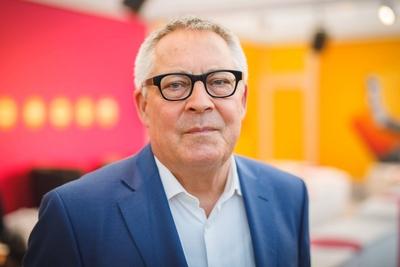 Leipziger Buchmesse 2018. Karl Schl?gel ( Gewinner des Preises der Leipziger Buchmesse Sachbuch ) am 15.03.2018 auf der-stock-photo