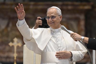 ITALY-VATICAN POPEPOPE LEO XIV RECEIVES IN PRIVATE AUDIENCE DIGITAL INFLUENCERS AND MISSIONAIRES IN PRIVATE AUDIENCE 29-07-2025-stock-photo