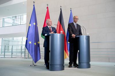 Bundeskanzler, Friedrich Merz, K?nig, Jordanien, Abdullah II. bin al-Hussein-stock-photo