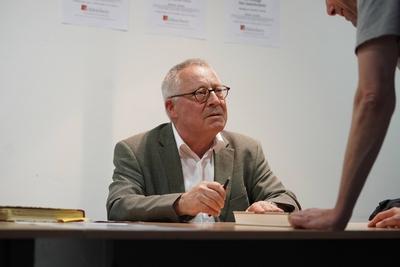 Karl Schl?gel GER, Berlin,20190604, Lesung mit Karl Schl?gel, deutscher Osteuropahistoriker *** Karl Schl?gel GER, Berli-stock-foto