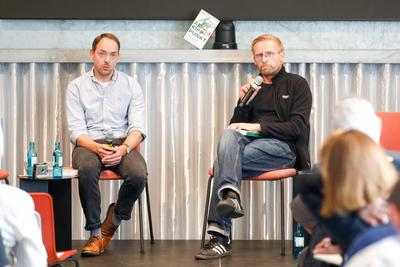 Buchpremiere von "Am Kippunkt. Wo das Klima zu kollabieren droht ? und wie wir uns noch retten k?nnen" von Toralf Staud und Benjamin von Brackel-stock-foto