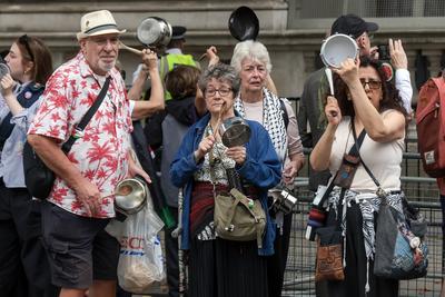 Gaza Hunger Crisis Protest Whitehall-stock-foto