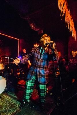 The Bollock Brothers im Wild at Heart Die legend?re britische Punkband The Bollock Brothers spielte-stock-foto