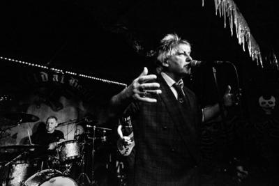 The Bollock Brothers im Wild at Heart Die legend?re britische Punkband The Bollock Brothers spielte-stock-foto