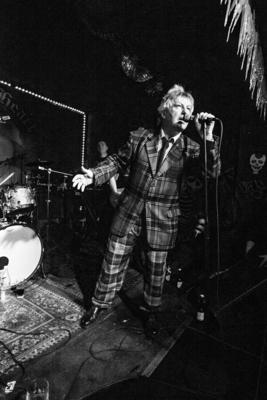 The Bollock Brothers im Wild at Heart Die legend?re britische Punkband The Bollock Brothers spielte-stock-foto