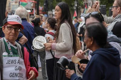 Gaza Hunger Crisis Protest Whitehall-stock-foto