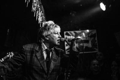 The Bollock Brothers im Wild at Heart Die legend?re britische Punkband The Bollock Brothers spielte-stock-foto