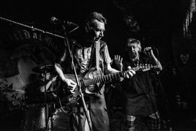 The Bollock Brothers im Wild at Heart Die legend?re britische Punkband The Bollock Brothers spielte-stock-foto