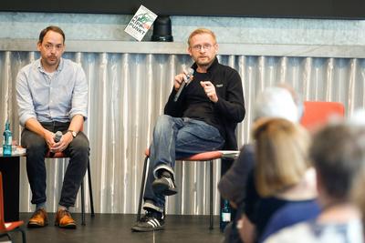 Buchpremiere von "Am Kippunkt. Wo das Klima zu kollabieren droht ? und wie wir uns noch retten k?nnen" von Toralf Staud und Benjamin von Brackel-stock-foto