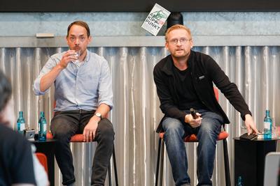 Buchpremiere von "Am Kippunkt. Wo das Klima zu kollabieren droht ? und wie wir uns noch retten k?nnen" von Toralf Staud und Benjamin von Brackel-stock-foto