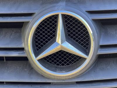 Der Mercedes Benz Stern Logo Firmenlogo an der Motorhaube eines VW PKW Mercedes-Benz ist eine eingetragene Handelsmarke f?r Automobile der Mercedes-Benz Group Die durch US Praesident Trumps erhobenen neuen Zoelle gelten f?r alle importierten Autos,In den USA sind die angekuendigten Autozoelle in Kraft getreten Es gelten 25 Prozent Aufschlag pro Importierten PKW in die Vereinigten Staaten von America Hamburg Deutschland *** The Mercedes Benz star logo Company logo on the hood of a VW car Mercedes Benz is a registered trademark for automobiles of the Mercedes Benz Group The new tariffs imposed by US President Trumps apply to all imported cars, In the USA, the announced car tariffs have come into force There is a 25 percent surcharge per im-stock-foto