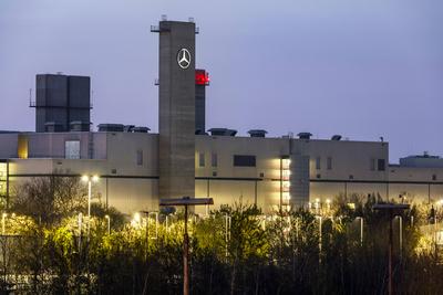 Mercedes Benz, Werk D?sseldorf *** Mercedes Benz, D?sseldorf plant-stock-foto