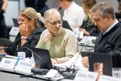 Reichsb?rger Prozess in Frankfurt-stock-foto