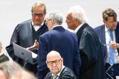 Reichsb?rger Prozess in Frankfurt-stock-foto