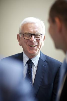 Veranstaltung im Konrad Adenauer Haus GER, Berlin, 20160705, Vorsitzenden der Konrad Adenauer Stiftung Dr. Hans Gert P?-stock-photo