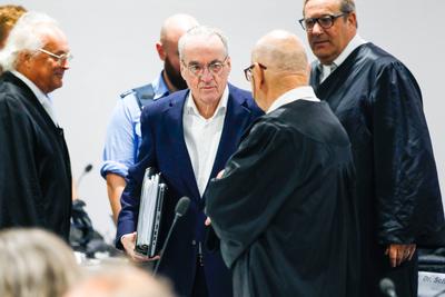 Reichsb?rger Prozess in Frankfurt-stock-foto