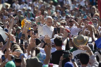 ITALY - POPE LEO XIV  DURING HIS WEEKLY GENERAL AUDIENCE AT  ST PETER'S SQUARE IN THE VATICAN - 2025/7/30-stock-foto