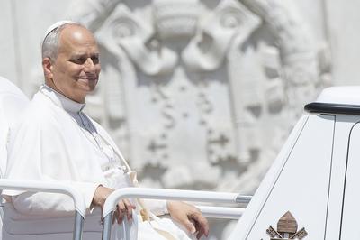 ITALY - POPE LEO XIV  DURING HIS WEEKLY GENERAL AUDIENCE AT  ST PETER'S SQUARE IN THE VATICAN - 2025/7/30-stock-foto