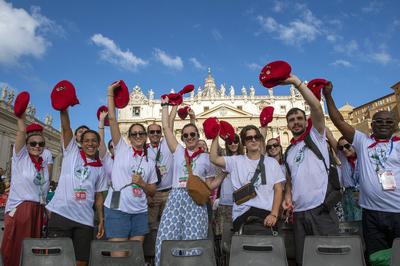 ITALY - POPE LEO XIV  DURING HIS WEEKLY GENERAL AUDIENCE AT  ST PETER'S SQUARE IN THE VATICAN - 2025/7/30-stock-foto