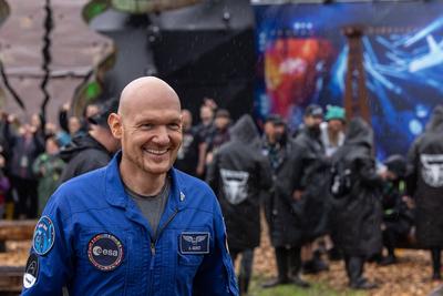 Wacken 2025 Astronaut Alexander Gerst (ESA) einer der Starg?ste des Festivals bringt Wissenschaft auf das Festival.-stock-foto