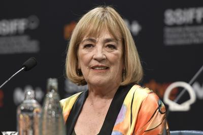 Carmen Maura bei der Pressekonferenz zum Kinofilm Rainbow auf dem 70. Internationalen Filmfestival San Sebastian / Fest-stock-foto