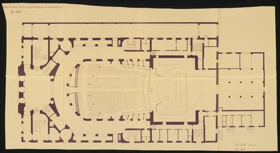 German Schauspielhaus, Hamburg: floor plan 1: 100 Copyright: xpiemagsx archberppie01082022-84667 !ACHTUNG AUFNAHMEDATUM-stock-foto