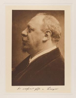 Freiherr Alfred von Berger, artistic director of the German Schauspielhaus from the folder Hamburgish men and women at t-stock-foto