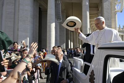 ITALY - POPE LEO XIV  DURING HIS WEEKLY GENERAL AUDIENCE AT  ST PETER'S SQUARE IN THE VATICAN - 2025/7/30-stock-foto